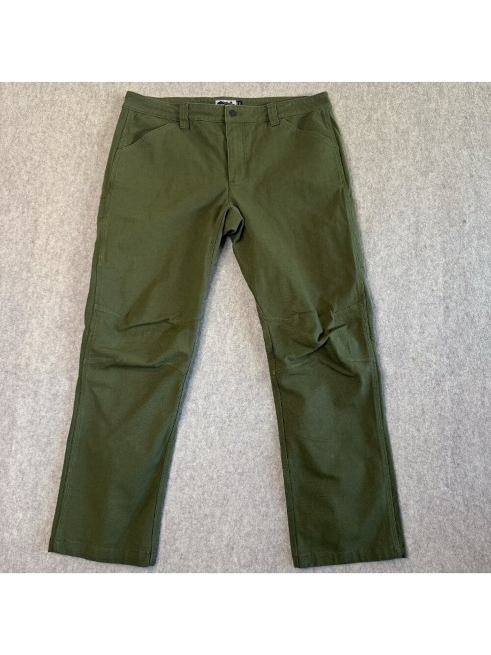 Edgevale Cast Iron Sierra Pant Mens 38x34 Olive Green Outdoor Workwear